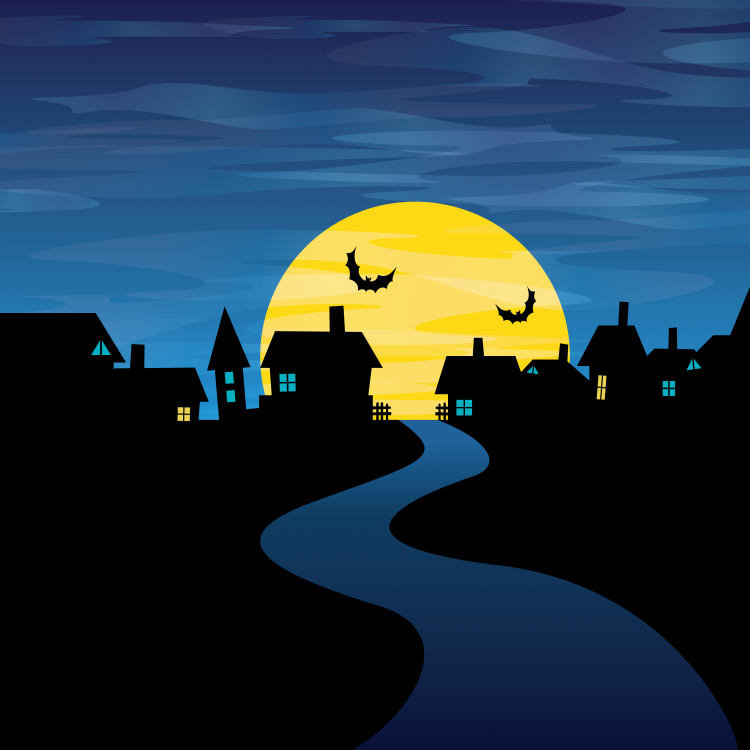 free vector Halloween Night Card Vector